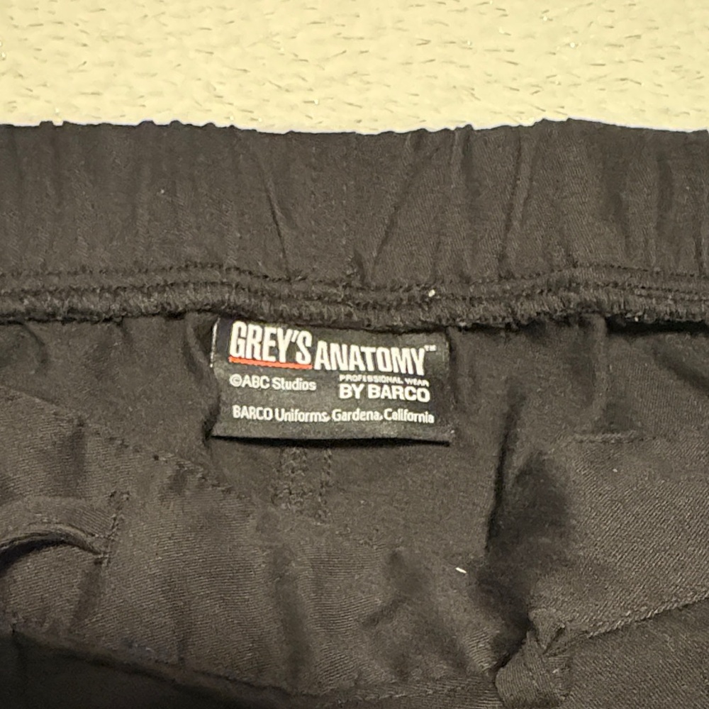 Grey's Anatomy Women’s Black Scrub Pants